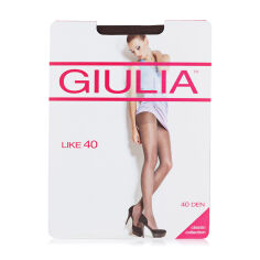 Акция на Колготки жіночі Giulia Like класичні, з шортиками, 40 DEN, Cappuccino, розмір 4 от Eva