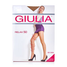 Акция на Колготи жіночі Giulia Relax підтримуючі, з шортиками, 50 DEN, Caramel, розмір 5 от Eva