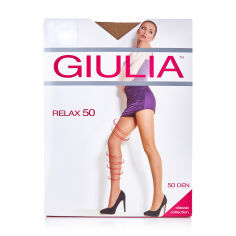 Акция на Колготи жіночі Giulia Relax підтримуючі, з шортиками, 50 DEN, Caramel, розмір 3 от Eva