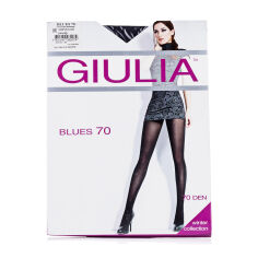 Акція на Колготки жіночі Giulia Blues 3D без шортиків, 70 DEN, Greystone, розмір 5 від Eva