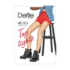 Акція на Колготки жіночі Defile comfort Top Tights Низька талія, 40 DEN бронзовий, розмір 3 від Eva
