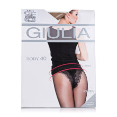 Акция на Моделювальні колготки жіночі Giulia Body з коригувальними трусиками, 40 DEN, Diano, розмір 2 от Eva