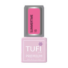 Акція на Гель-лак для нігтів Tufi Profi Premium Summertime, 15 Фуксія, 8 мл від Eva