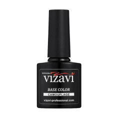 Акция на Каучукове камуфлювальне базове покриття для гель-лаку Vizavi Professional Base Coat VRC-03, 7.3 мл от Eva