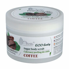 Акция на Скраб для тіла AVA Laboratorium Eco Body Natural Sugar Scrub Coffee Кава, 250 г от Eva