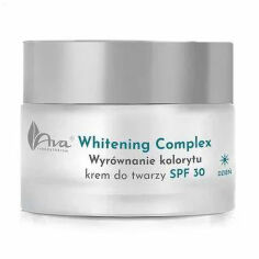 Акция на Освітлювальний крем для обличчя AVA Laboratorium Whitening Complex Face Cream SPF 30, 50 мл от Eva