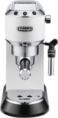 Акція на Кавоварка рожкова DeLonghi Dedica EC685.W від Rozetka