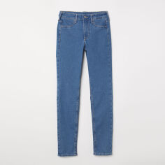 Акція на Джинси Slim Fit жіночі H&M 0399256_сріб.гудз W26 Світло-сині від Rozetka