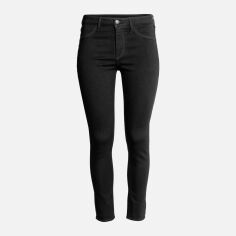 Акція на Джинси Skinny жіночі H&M 0400236_чорний W24 Чорні від Rozetka