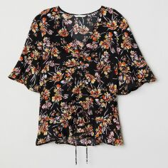 Акція на Блузка жіноча H&M 0627197_помаранч.кв 36 Чорна від Rozetka