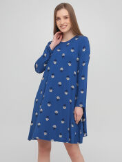 Акція на Сукня-футболка коротка літня жіноча Old Navy 451108_бел.цв S Синя від Rozetka