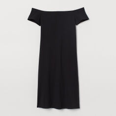 Акция на Сукня-футболка міні літня жіноча H&M 0794535 M Чорна от Rozetka