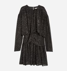 Акція на Сукня коротка осіння жіноча H&M 0556436 36 Чорна від Rozetka