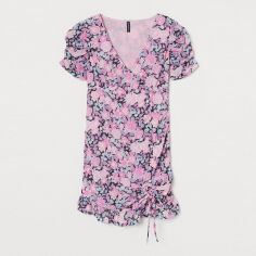 Акция на Сукня-футболка міні літня жіноча H&M 0894651 42 Фіолетова от Rozetka