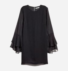 Акція на Сукня коротка літня жіноча H&M 0546150 32 Чорна від Rozetka