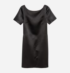 Акция на Сукня-футболка міні літня жіноча H&M 0483661 38 Чорна от Rozetka