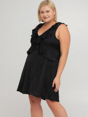 Акція на Сукня коротка літня жіноча H&M 0540774 38 Чорна від Rozetka