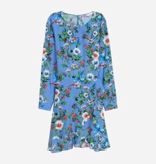 Акція на Сукня коротка літня жіноча H&M 0538860 34 Блакитна від Rozetka
