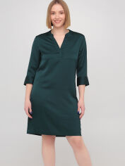 Акция на Сукня-сорочка міді літня жіноча H&M 0803993 38 Зелена от Rozetka