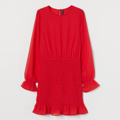 Акція на Сукня коротка осіння жіноча H&M 0918905_красн 42 Червона від Rozetka