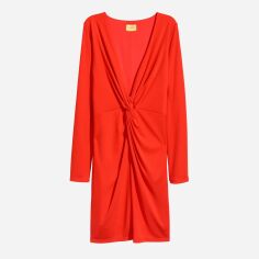 Акція на Сукня коротка осіння жіноча H&M 0542435_красн 36 Червона від Rozetka