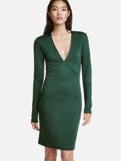 Акція на Сукня вечірня коротка осіння жіноча H&M 0422664_Темно-зелена_03 S Темно-зелена від Rozetka
