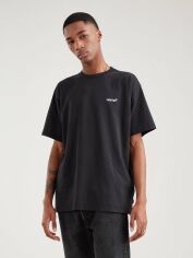 Акція на Футболка бавовняна довга чоловіча Levi's Red Tab Vintage Tee Mineral A0637-0001 M Чорна від Rozetka