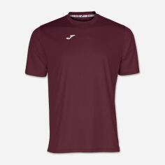 Акція на Футболка спортивна довга чоловіча Joma Combi M Бордова від Rozetka