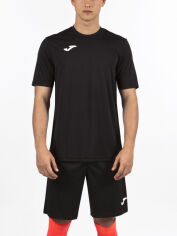 Акція на Футболка спортивна довга чоловіча Joma Combi 100052.100 L Чорна від Rozetka
