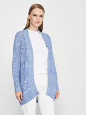 Акція на Кардиган в'язаний жіночий GANT Boyfriend 4804100 M Mid Blue від Rozetka