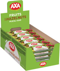 Акція на Упаковка батончиків АХА зерновий з фруктами і горіхами 24 шт x 23 г від Rozetka