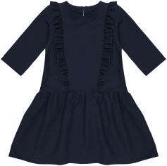 Акция на Платье для школьников TopHat 19518 ШФ 140 см Синее (4820140620779) от Rozetka UA
