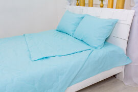 Акція на Летний спальный комплект 2487 Эвкалипт 12-4608 Lucretia одеяло, простынь и наволочки MirSon 140х205 см від Podushka