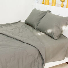 Акція на Детский летний спальный комплект 2472 Шерсть 16-5803 Geronimo одеяло, простынь и наволочки MirSon 110х140 см від Podushka