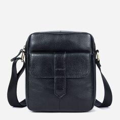Акция на Чоловіча шкіряна сумка-планшет Vintage leather-14721 Чорна от Rozetka