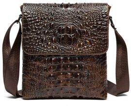 Акция на Чоловіча шкіряна сумка-планшет Vintage leather-14698 Коричнева от Rozetka