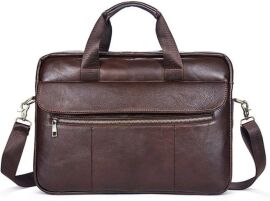 Акция на Чоловіча шкіряна сумка-портфель Vintage leather-14751 Коричнева от Rozetka