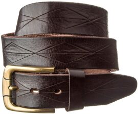 Акція на Ремінь чоловічий з натуральної шкіри Vintage leather-20132 120см Коричневий від Rozetka