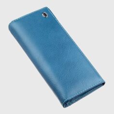 Акція на Шкіряний гаманець ST Leather Accessories 18899 Блакитний від Rozetka