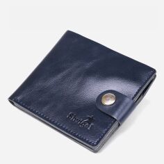 Акція на Портмоне шкіряне Shvigel leather-16444 Синє від Rozetka
