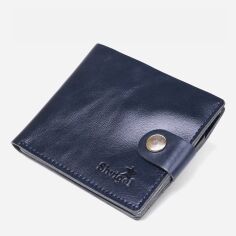 Акція на Шкіряний гаманець жіночий Shvigel leather-16444 Синій від Rozetka