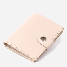 Акція на Гаманець жіночий шкіряний для карток Shvigel leather-16489 Бежевий від Rozetka