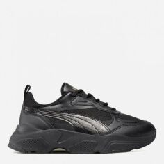 Акція на Жіночі кросівки Puma Cassia 38464702 37 (4) 23 см Black-black-team gold від Rozetka