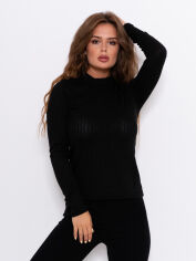 Акція на Гольф-водолазка жіноча ISSA PLUS 10395 3XL Чорна від Rozetka