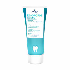 Акція на Зубна паста Dr. Wild Emoform Sensitive для чутливих зубів, з мінеральними солями та фторидом, 75 мл від Eva