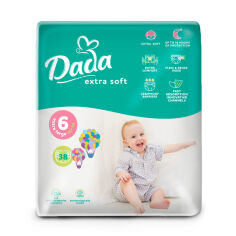 Акція на Підгузки Dada Extra Soft розмір 6 Extra Large (16+ кг), 38 шт від Eva