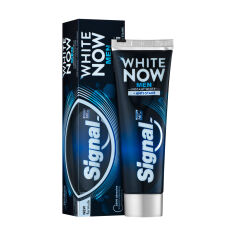 Акція на Зубна паста для чоловіків Signal White Now Men Instant White Toothpaste з відбілювальним ефектом, 75 мл від Eva