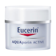 Акція на Зволожувальний крем для обличчя Eucerin AquaPorin Active Deep Long-lasting Hydration For Dry Skin для сухої шкіри, 50 мл від Eva