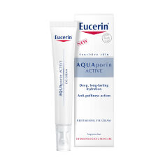 Акція на Денний крем для шкіри навколо очей Eucerin AquaPorin Active Deep Long-lasting Hydration Revitalising Eye Cream, 15 мл від Eva