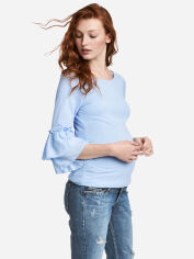 Акция на Лонгслів для вагітних довгий жіночий H&M XAZ072111PXME S Блакитний от Rozetka